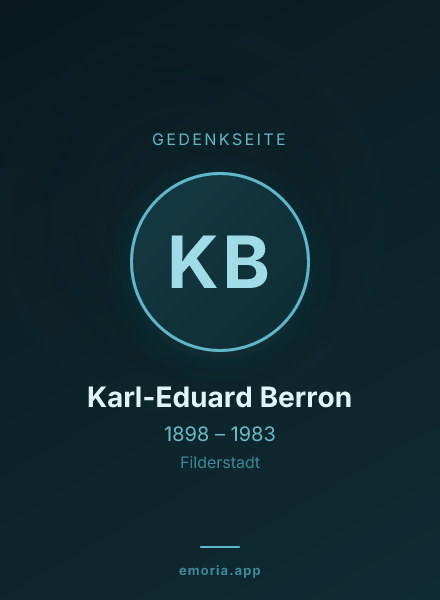 Gedenkportrait von Karl-Eduard Berron