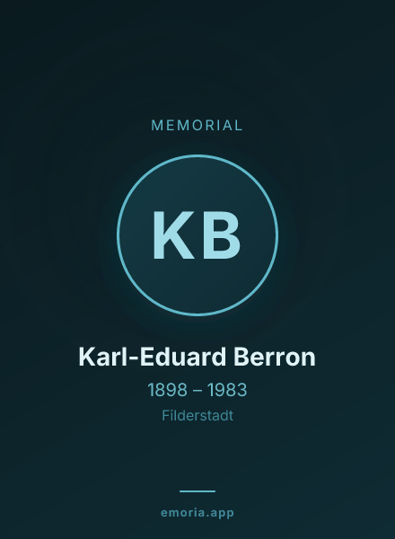 Memorial portrait of Karl-Eduard Berron