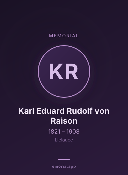 Memorial portrait of Karl Eduard Rudolf von Raison
