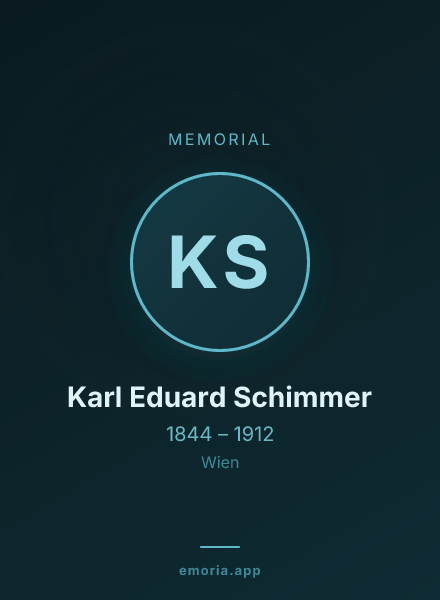 Memorial portrait of Karl Eduard Schimmer