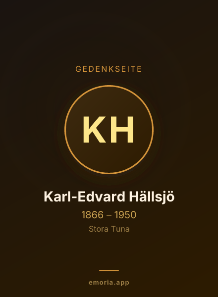 Gedenkportrait von Karl-Edvard Hällsjö