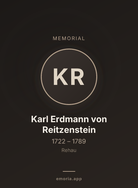 Memorial portrait of Karl Erdmann von Reitzenstein