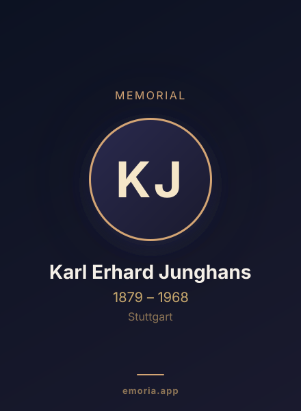 Memorial portrait of Karl Erhard Junghans