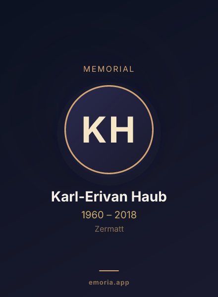 Memorial portrait of Karl-Erivan Haub
