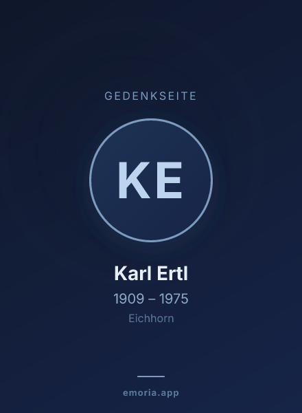 Gedenkportrait von Karl Ertl