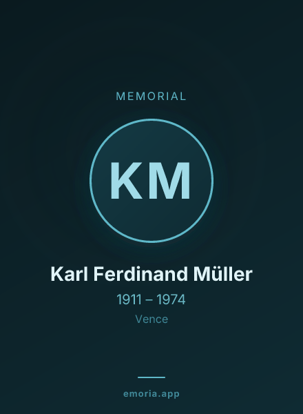 Memorial portrait of Karl Ferdinand Müller