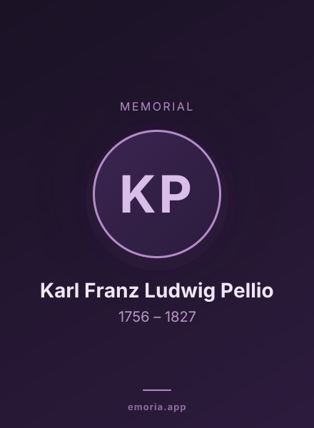Memorial portrait of Karl Franz Ludwig Pellio