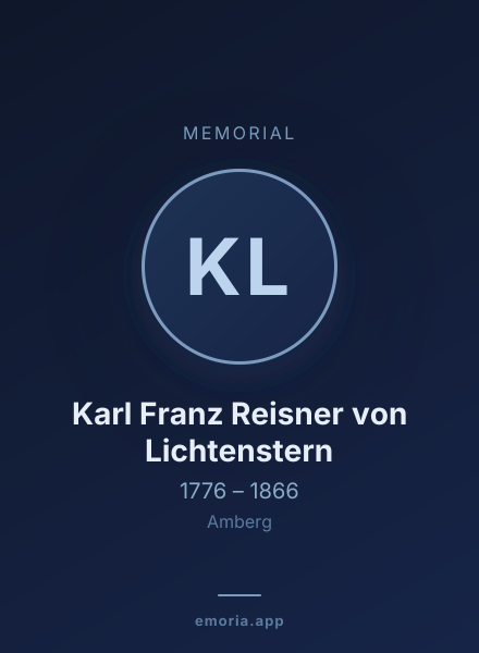 Memorial portrait of Karl Franz Reisner von Lichtenstern