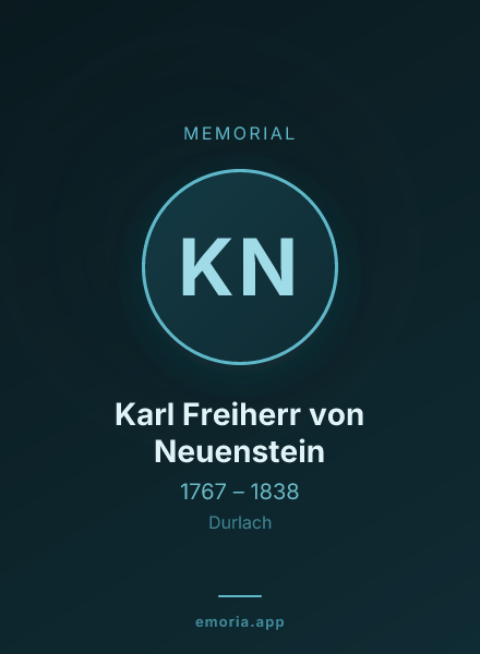 Memorial portrait of Karl Freiherr von Neuenstein