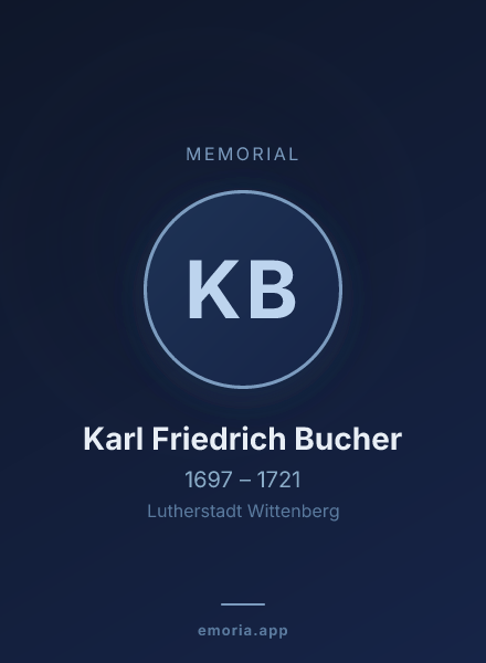 Memorial portrait of Karl Friedrich Bucher