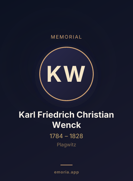 Memorial portrait of Karl Friedrich Christian Wenck