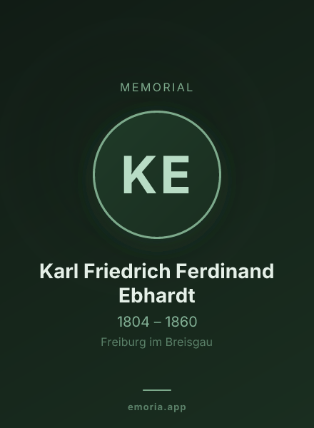Memorial portrait of Karl Friedrich Ferdinand Ebhardt