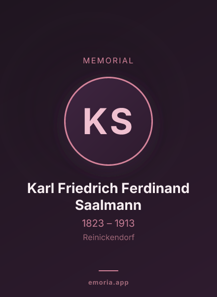 Memorial portrait of Karl Friedrich Ferdinand Saalmann