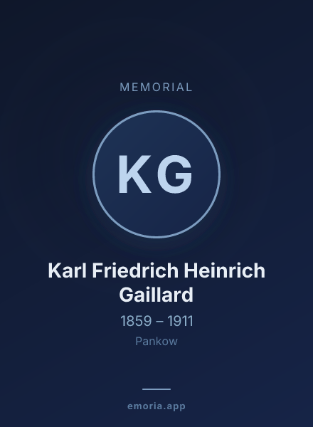 Memorial portrait of Karl Friedrich Heinrich Gaillard