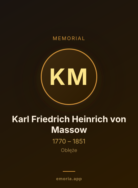 Memorial portrait of Karl Friedrich Heinrich von Massow