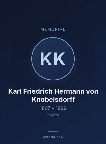 Memorial portrait of Karl Friedrich Hermann von Knobelsdorff