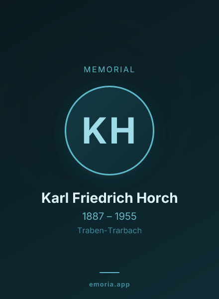Memorial portrait of Karl Friedrich Horch