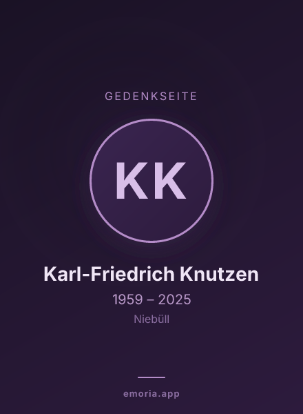 Gedenkportrait von Karl-Friedrich Knutzen