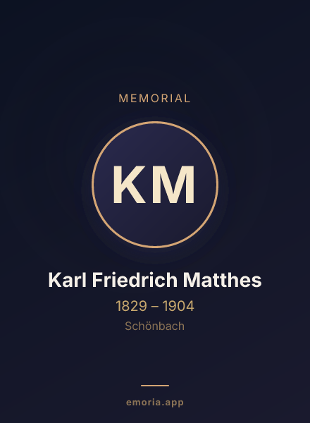 Memorial portrait of Karl Friedrich Matthes