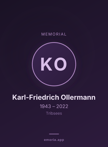 Memorial portrait of Karl-Friedrich Ollermann