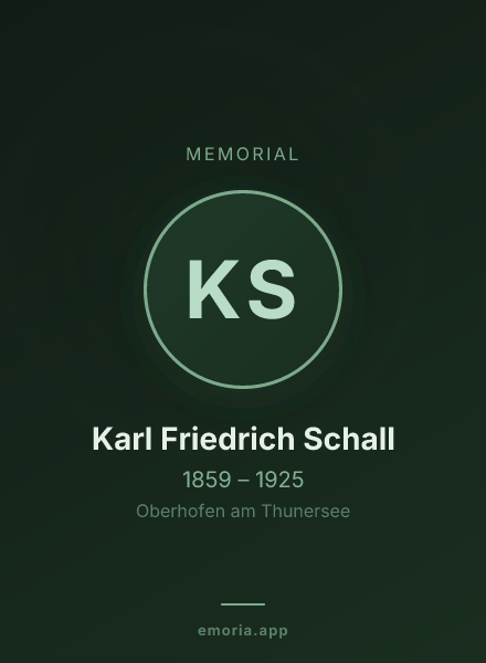 Memorial portrait of Karl Friedrich Schall