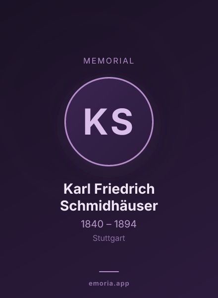 Memorial portrait of Karl Friedrich Schmidhäuser
