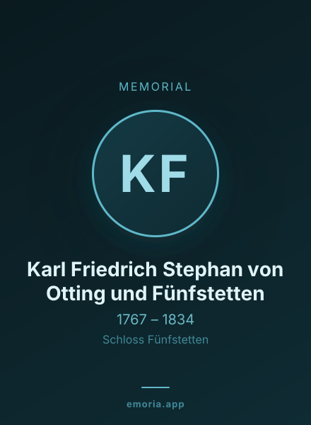 Memorial portrait of Karl Friedrich Stephan von Otting und Fünfstetten