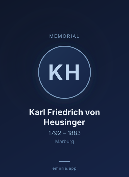 Memorial portrait of Karl Friedrich von Heusinger