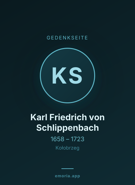 Gedenkportrait von Karl Friedrich von Schlippenbach
