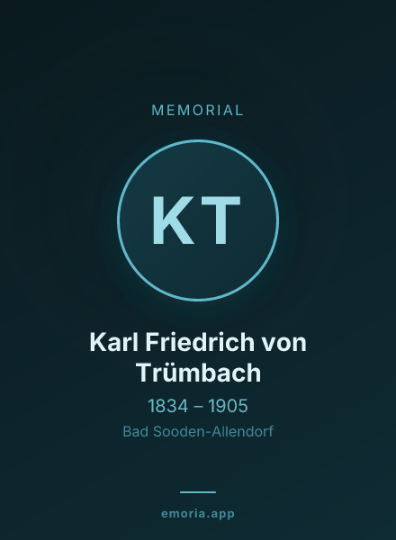 Memorial portrait of Karl Friedrich von Trümbach