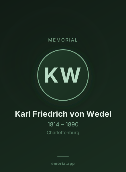 Memorial portrait of Karl Friedrich von Wedel