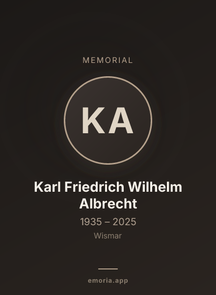 Memorial portrait of Karl Friedrich Wilhelm Albrecht