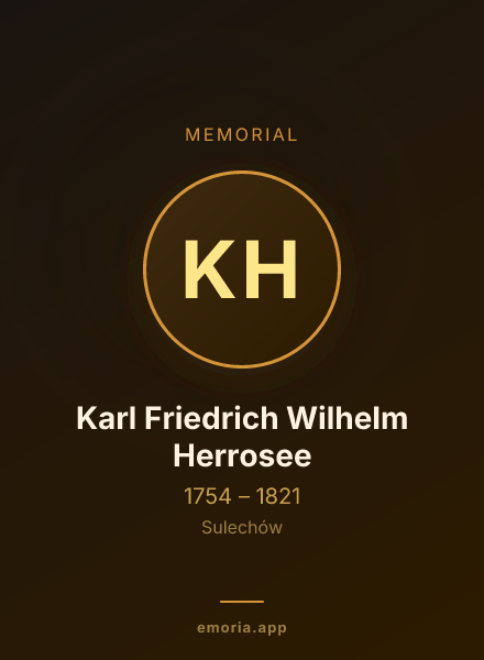 Memorial portrait of Karl Friedrich Wilhelm Herrosee