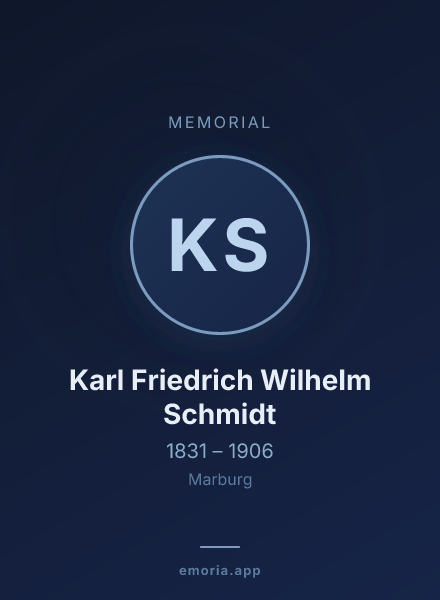 Memorial portrait of Karl Friedrich Wilhelm Schmidt