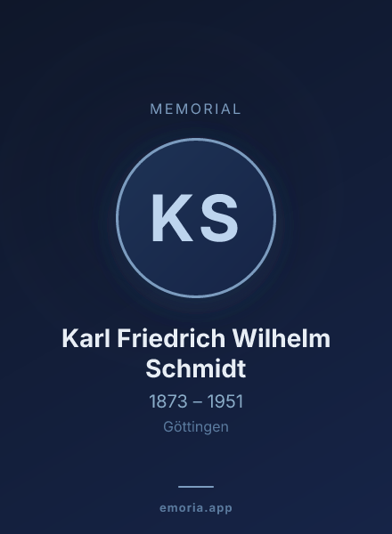 Memorial portrait of Karl Friedrich Wilhelm Schmidt