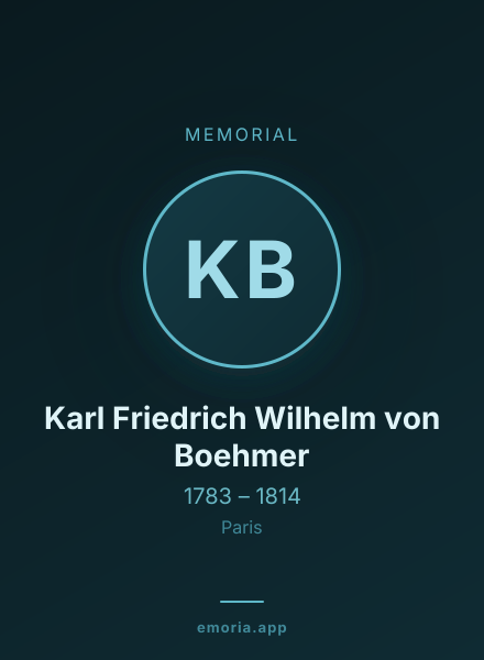 Memorial portrait of Karl Friedrich Wilhelm von Boehmer