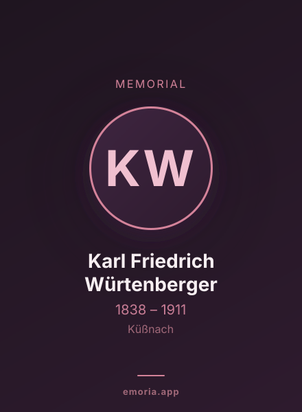Memorial portrait of Karl Friedrich Würtenberger