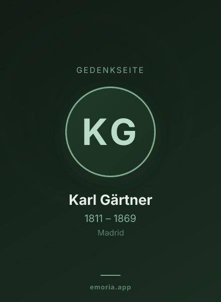 Gedenkportrait von Karl Gärtner