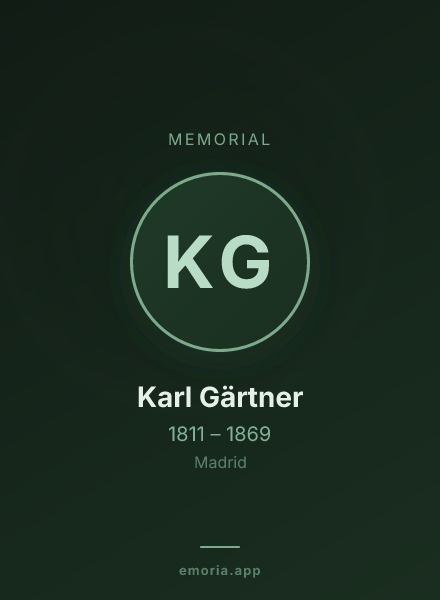 Memorial portrait of Karl Gärtner