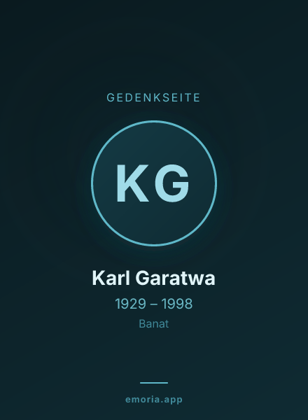 Gedenkportrait von Karl Garatwa