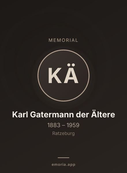 Memorial portrait of Karl Gatermann der Ältere