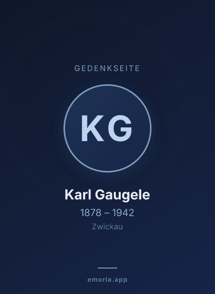 Gedenkportrait von Karl Gaugele