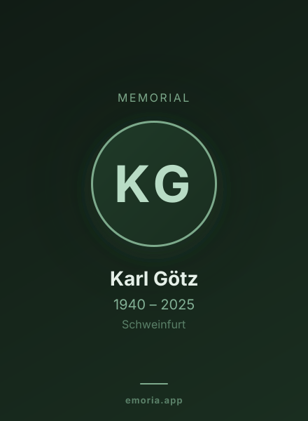 Memorial portrait of Karl Götz