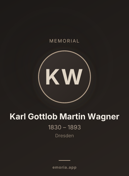 Memorial portrait of Karl Gottlob Martin Wagner