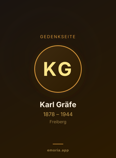 Gedenkportrait von Karl Gräfe