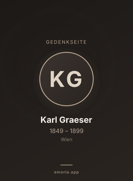 Gedenkportrait von Karl Graeser