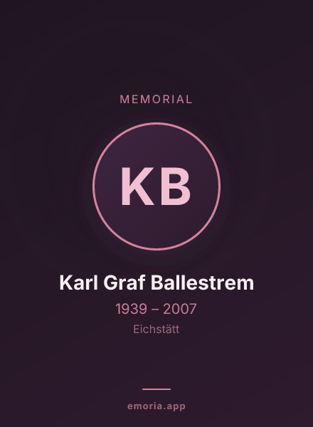 Memorial portrait of Karl Graf Ballestrem