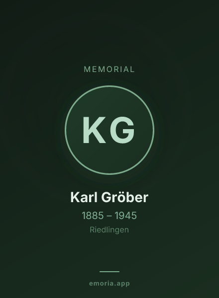 Memorial portrait of Karl Gröber