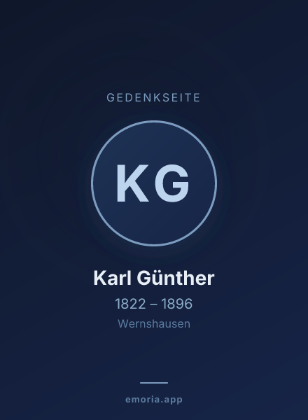 Gedenkportrait von Karl Günther