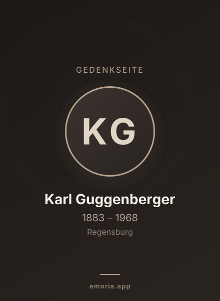 Gedenkportrait von Karl Guggenberger